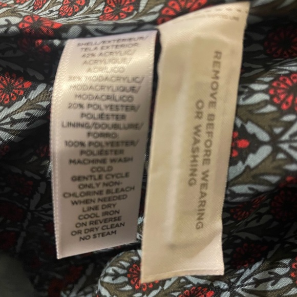 The Loft blue faux fur jacket NWT size PM - Picture 7 of 7